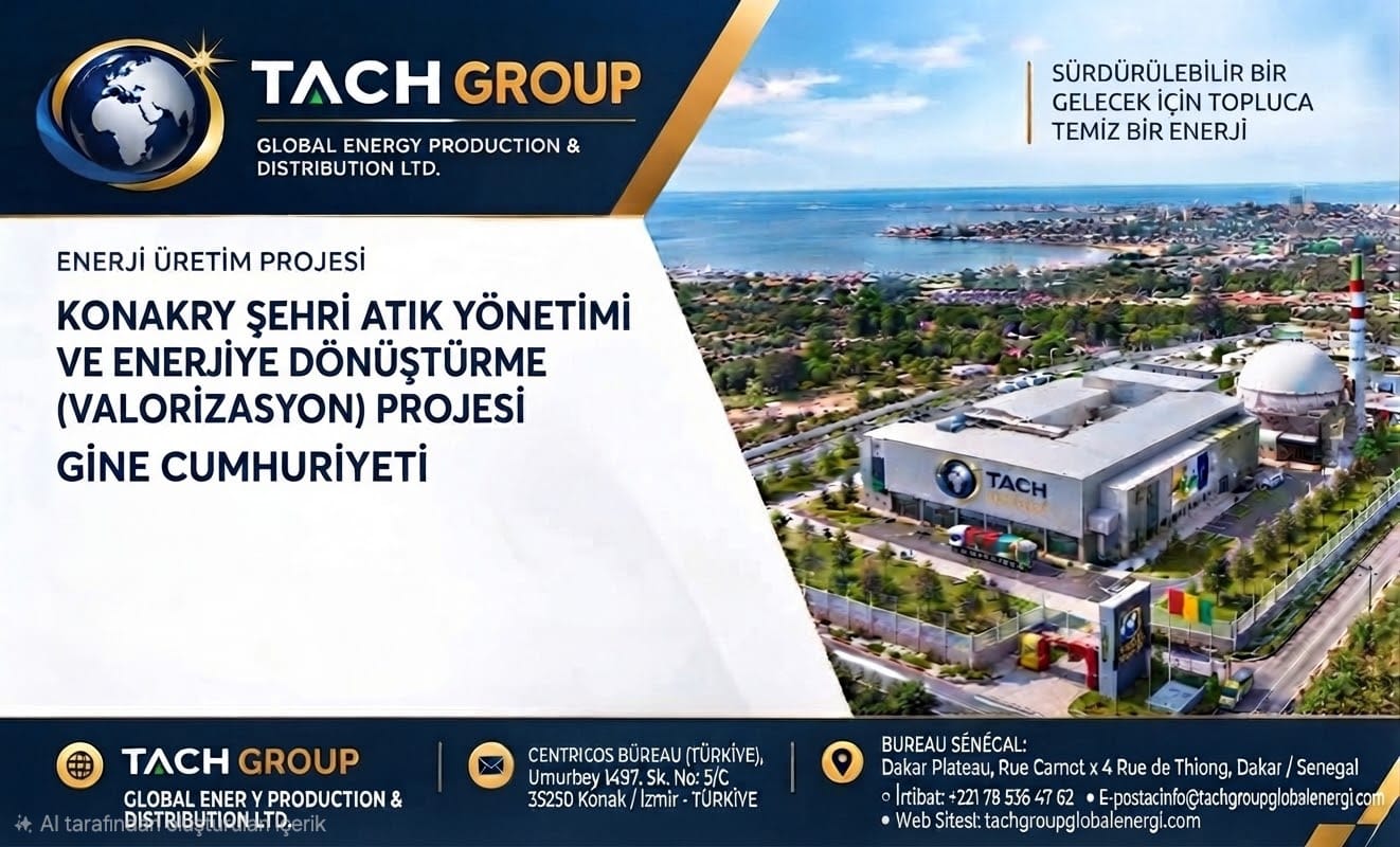 Gine entegre atık yönetimi ve enerji projesi genel görünümü